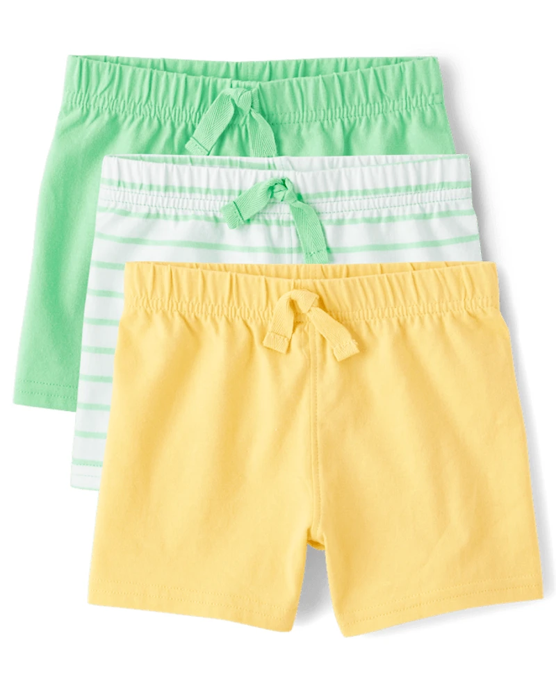 Lot de 3 shorts rayés pour bébé garçon