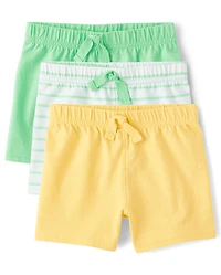 Lot de 3 shorts rayés pour bébé garçon