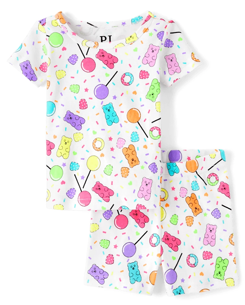 Toddler Girls Candy Snug Fit Cotton Pajamas