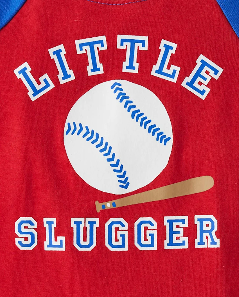 Baby And Toddler Boys Baseball Snug Fit Cotton Pajamas