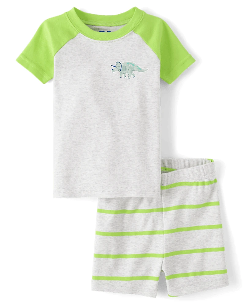 Baby And Toddler Boys Dino Snug Fit Cotton Pajamas