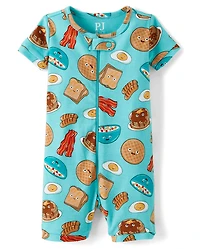 Baby And Toddler Breakfast Snug Fit Cotton One Piece Pajamas