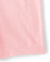 Girls Rainbow Striped Henley Snug Fit Cotton Pajamas 2-Pack