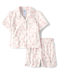 Girls Heart Pajamas