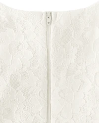 Girls Lace Tiered Dress