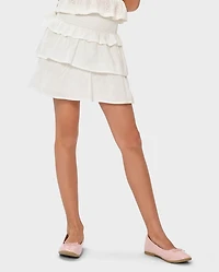 Girls Smocked Tiered Skirt