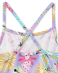 Girls Butterfly Tiered Dress