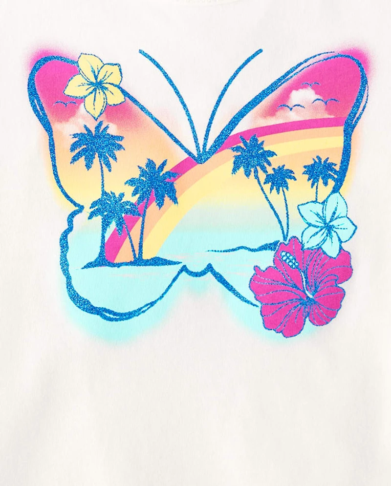 Girls Graphic Fringe Tank Top