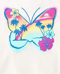 Girls Graphic Fringe Tank Top