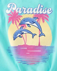 Lot de 3 débardeurs tropicaux à nouer sur le devant pour fille