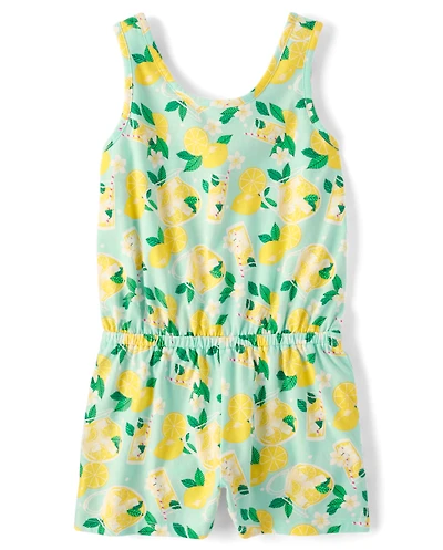 Girls Lemonade Romper