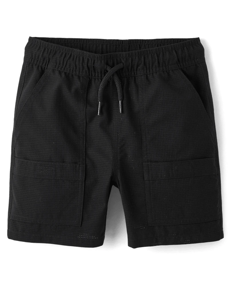Boys Quick Dry Breathable Pull On Jogger Shorts