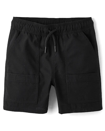 Boys Quick Dry Breathable Pull On Jogger Shorts