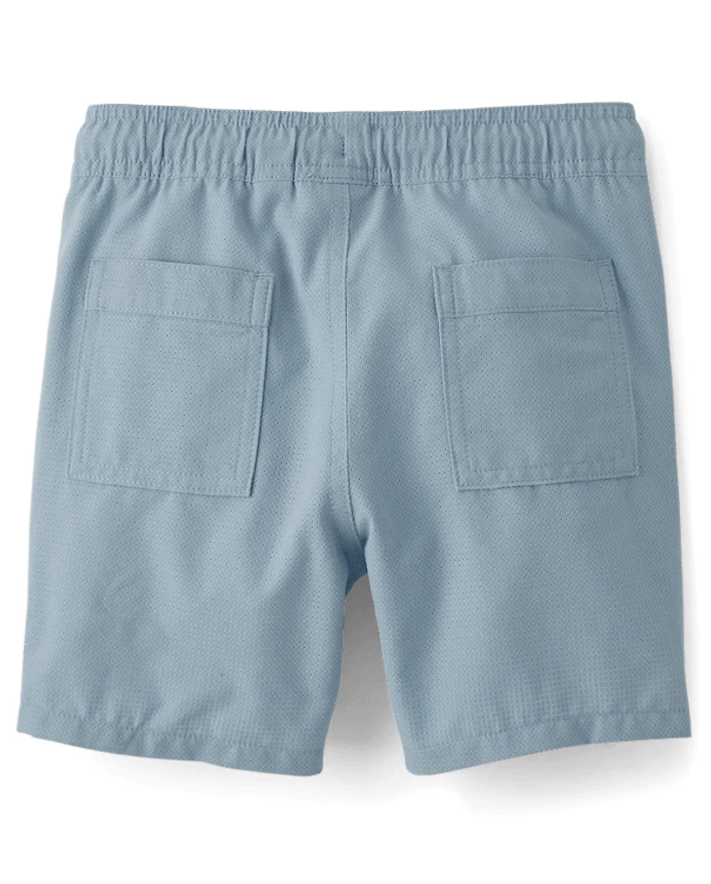 Boys Quick Dry Breathable Pull On Jogger Shorts