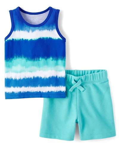 Baby And Toddler Boys Ombre 2-Piece Outfit Set
