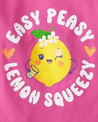 Baby And Toddler Girls Lemon Graphic Tee