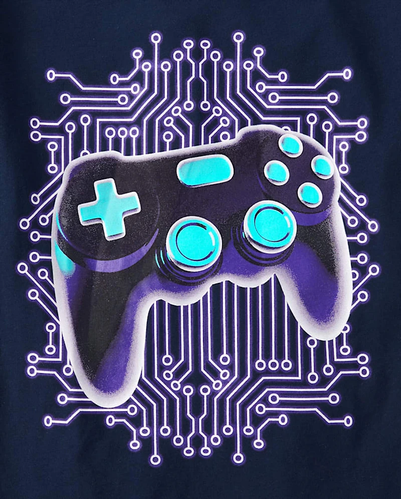 Boys Glow Gamer Graphic Tee