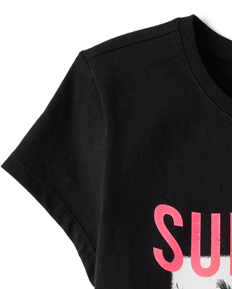 T-shirt graphique Sunshine pour filles
