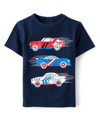Baby And Toddler Boys Racecar Graphic Tee