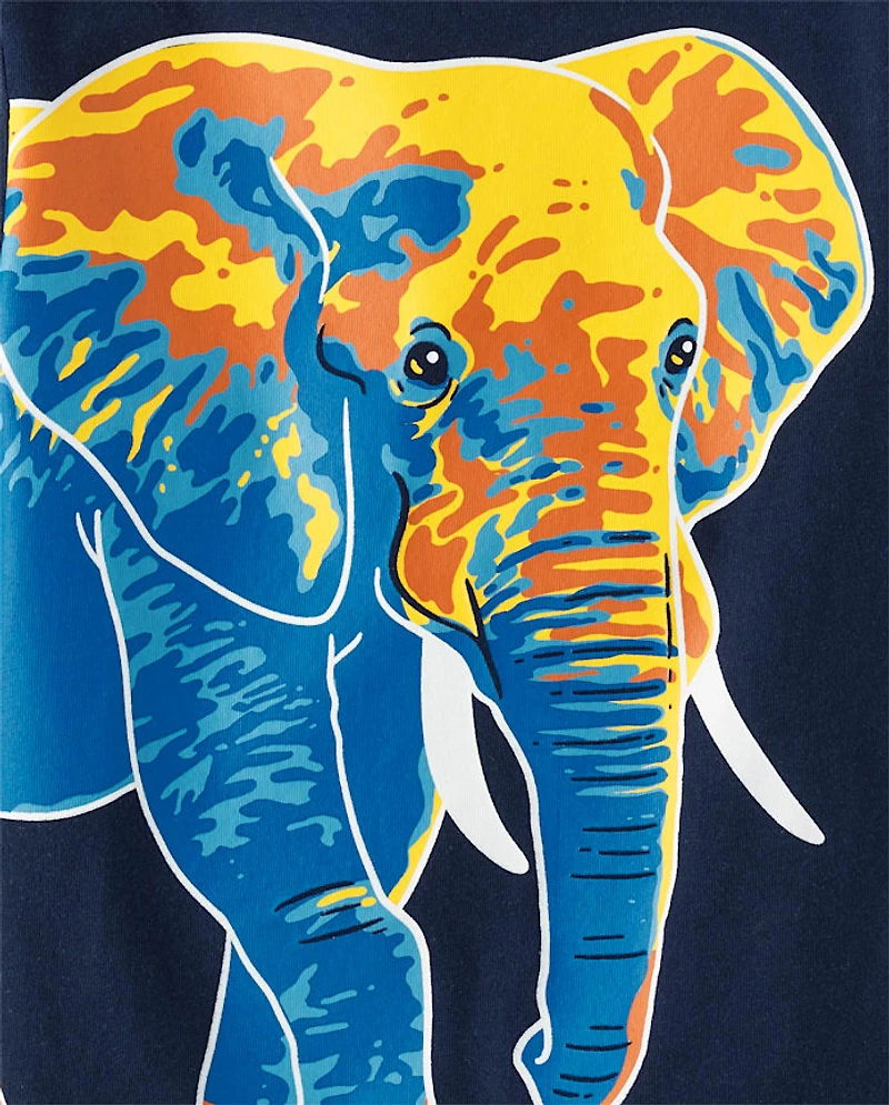 Lot de 3 t-shirts à imprimé animal pour bébé et tout-petit garçon