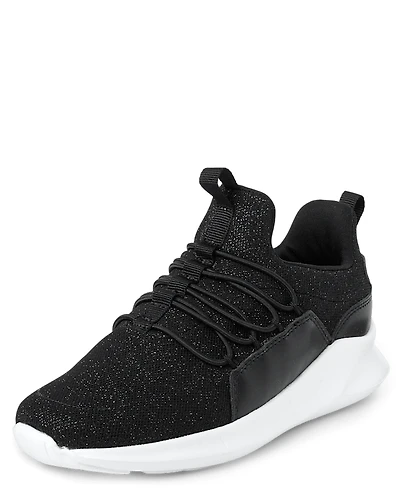 Girls Glitter Running Sneakers