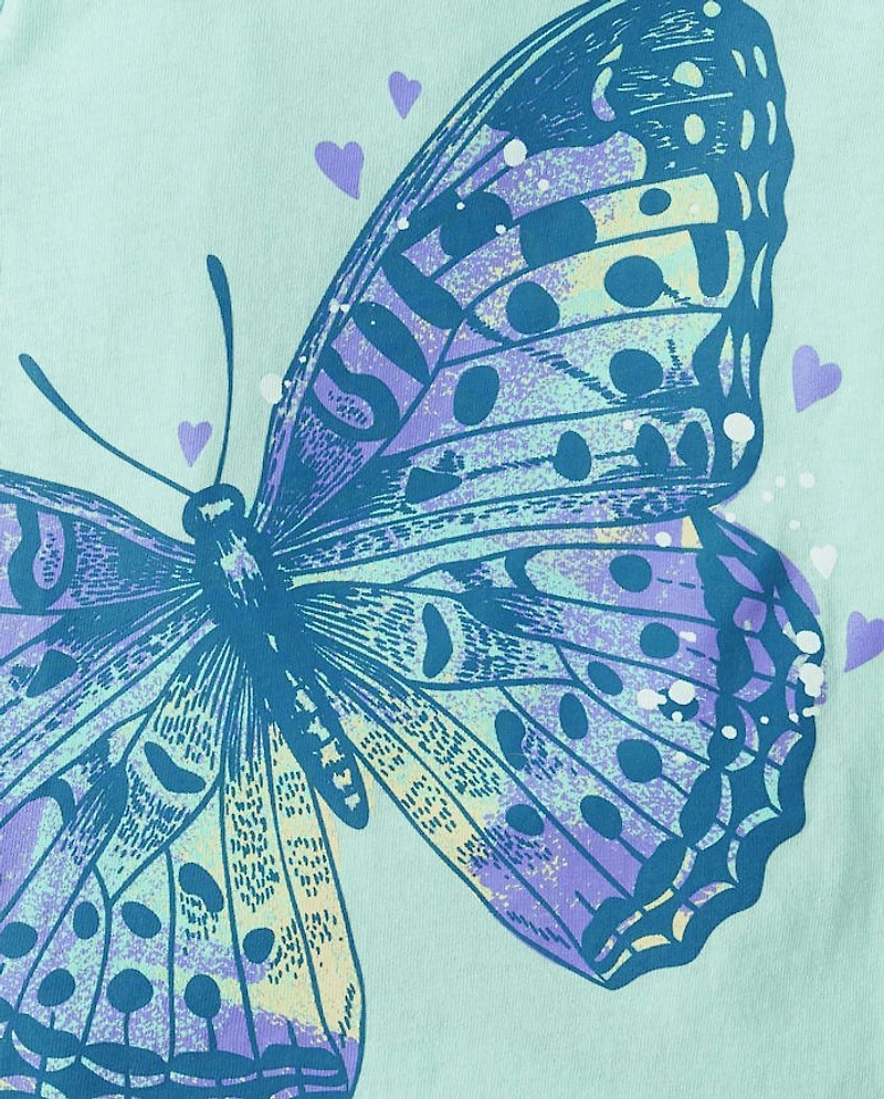 Baby And Toddler Girls Animal Graphic Tee 3-Pack