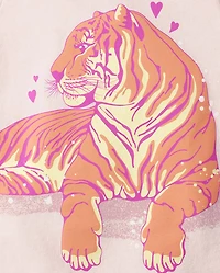 Baby And Toddler Girls Animal Graphic Tee 3-Pack