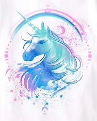 Girls Unicorn Graphic Tee