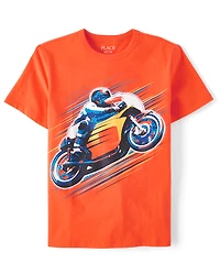 Boys Biker Graphic Tee