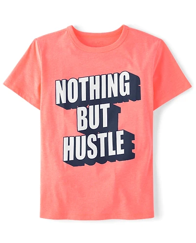 Boys Nothing But Hustle Graphic Tee