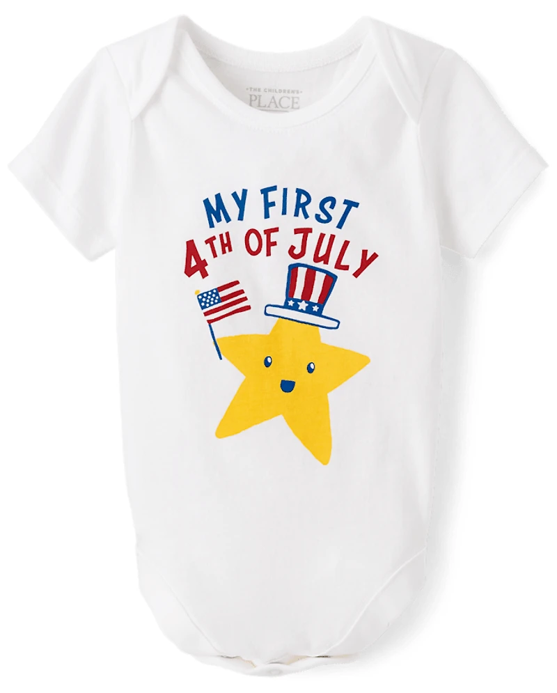 Baby First 4th Of July Graphic Bodysuit