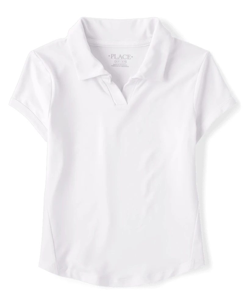 Girls Uniform Stretch Performance Polo