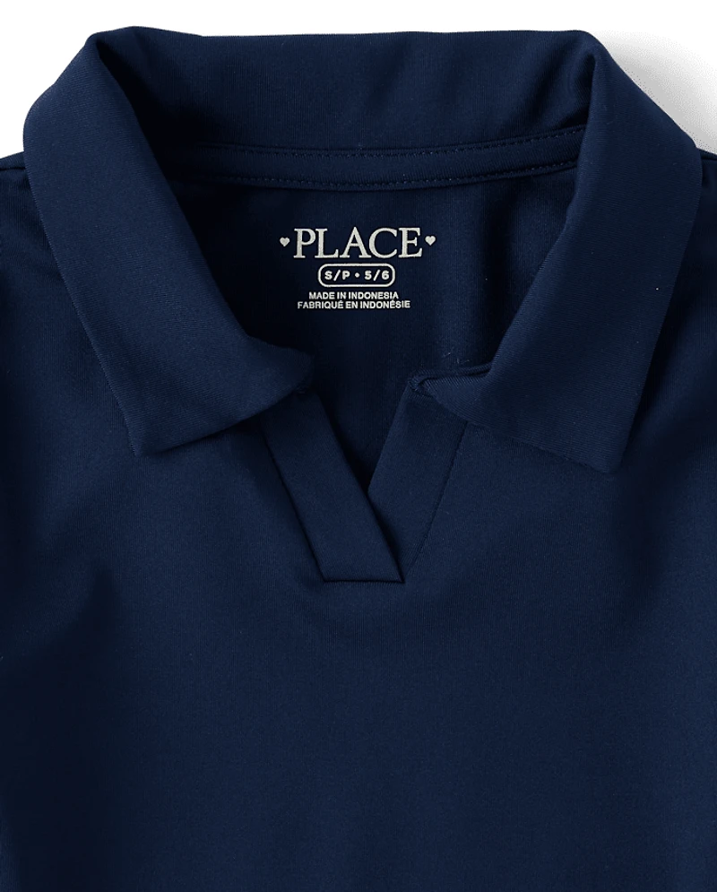 Girls Uniform Stretch Performance Polo