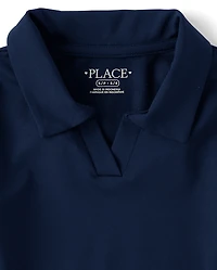 Girls Uniform Stretch Performance Polo