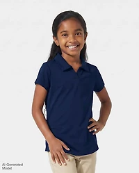 Girls Uniform Stretch Performance Polo