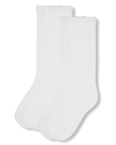 Girls Heart Pointelle Knee Socks 2-Pack