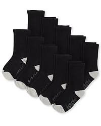 Boys Cushioned Crew Socks 10-Pack