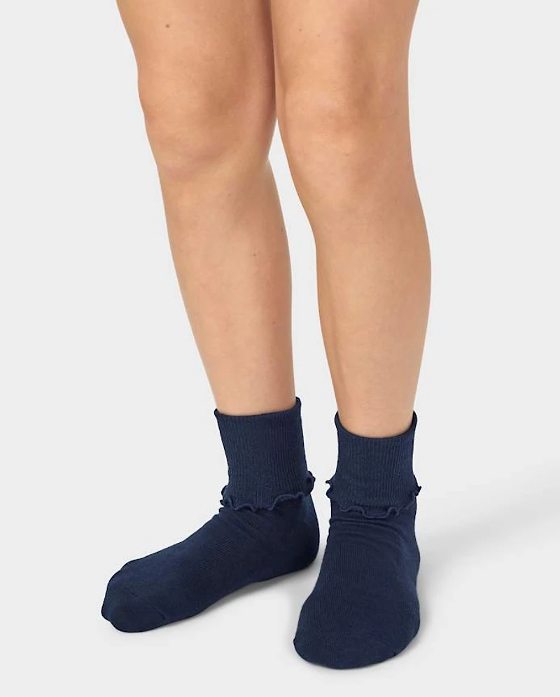 Girls Ruffle Turn Cuff Socks 6-Pack