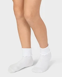 Girls Ruffle Turn Cuff Socks 6-Pack