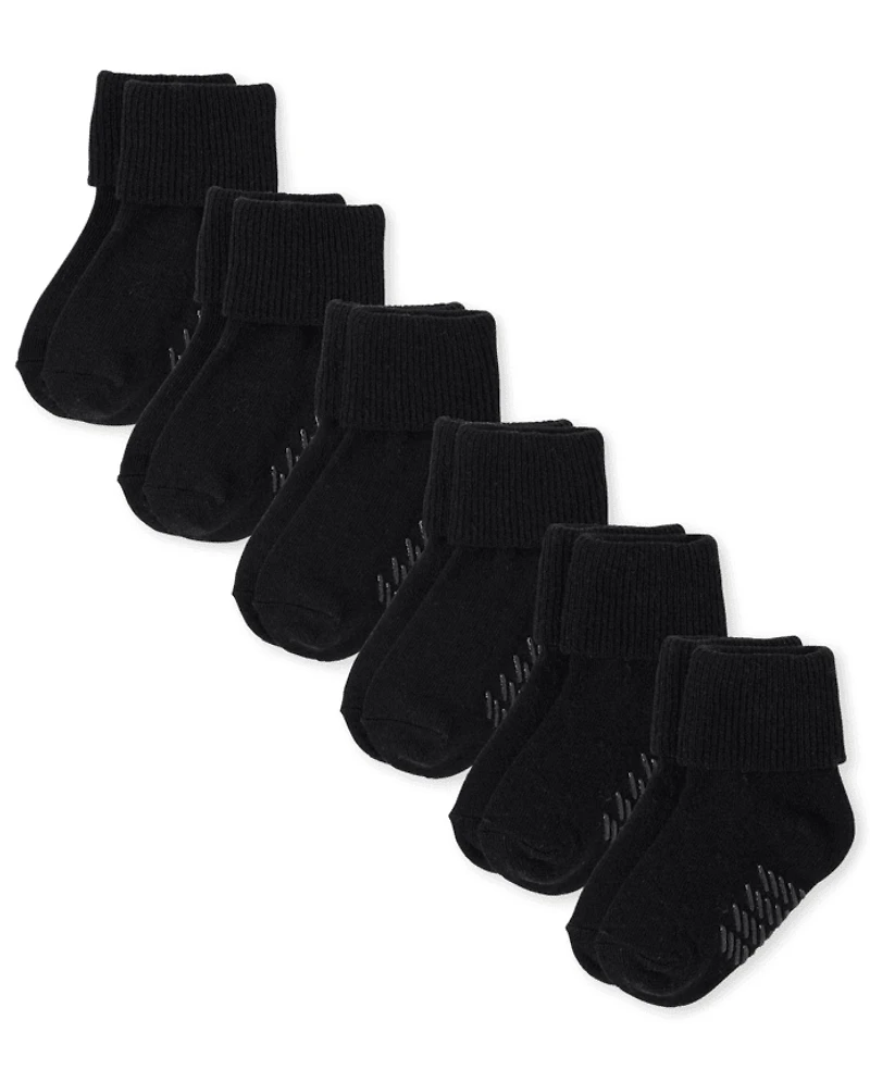 Toddler Turn Cuff Socks 6-Pack