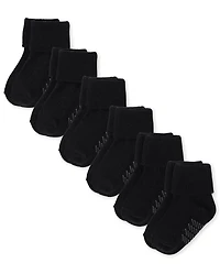 Toddler Turn Cuff Socks 6-Pack