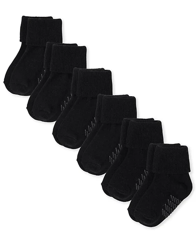 Toddler Turn Cuff Socks 6-Pack