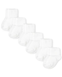 Toddler Turn Cuff Socks 6-Pack