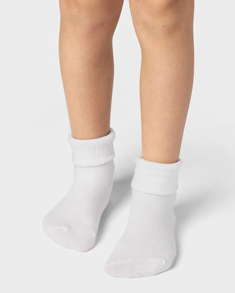 Lot de 6 paires chaussettes à revers pour tout-petits