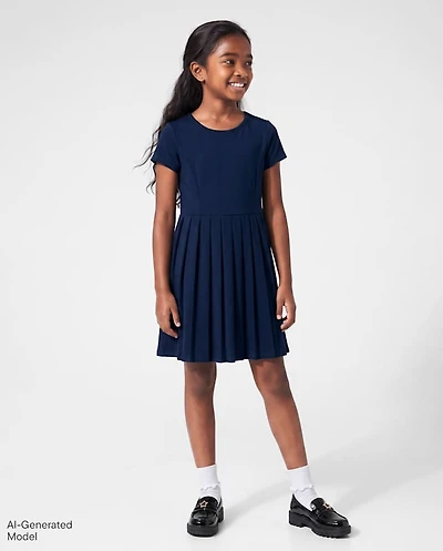 Robe de tennis plissée à séchage rapide pour fille