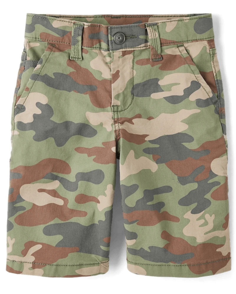 Kids Camo Baggy Utility Jorts