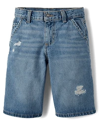 Kids Denim Baggy Carpenter Jorts