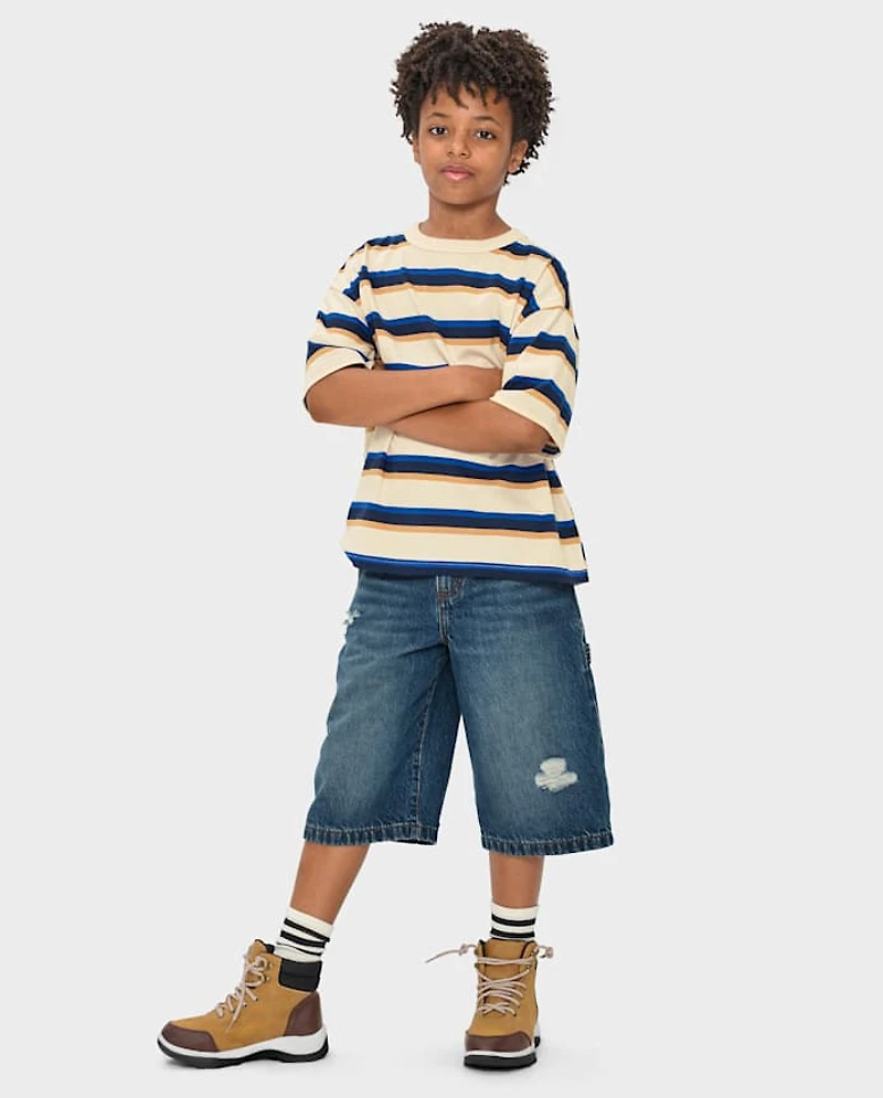 Kids Denim Baggy Carpenter Jorts