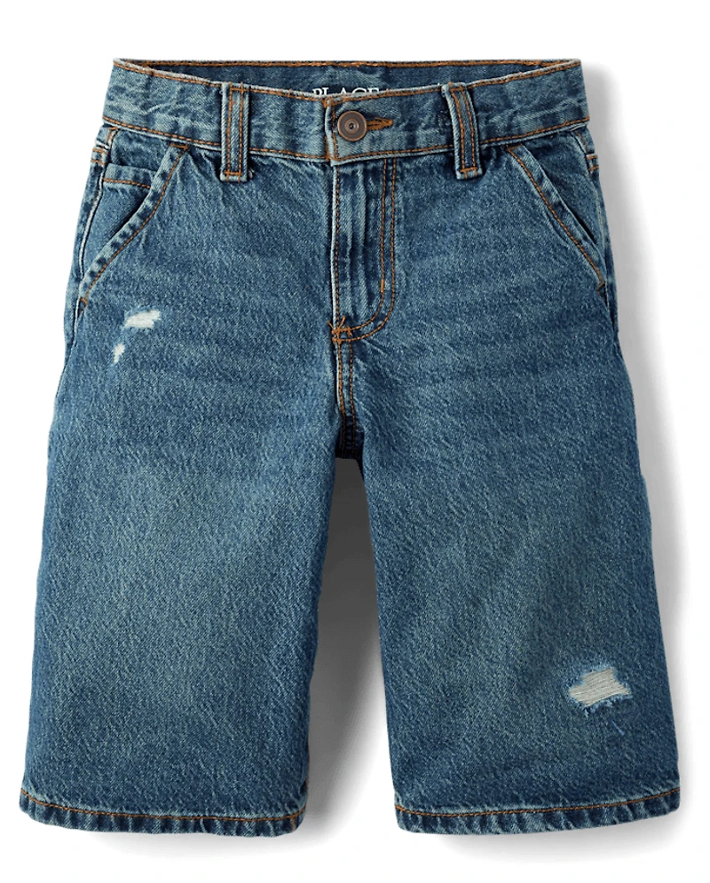 Kids Denim Baggy Carpenter Jorts