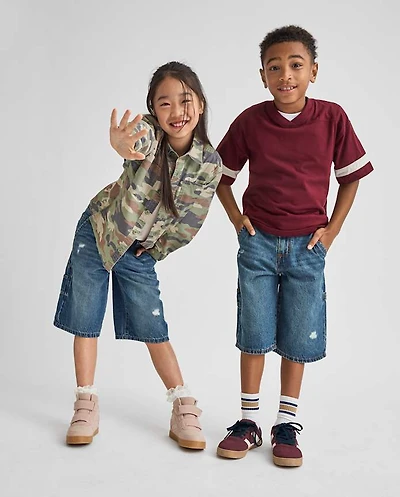 Kids Denim Baggy Carpenter Jorts